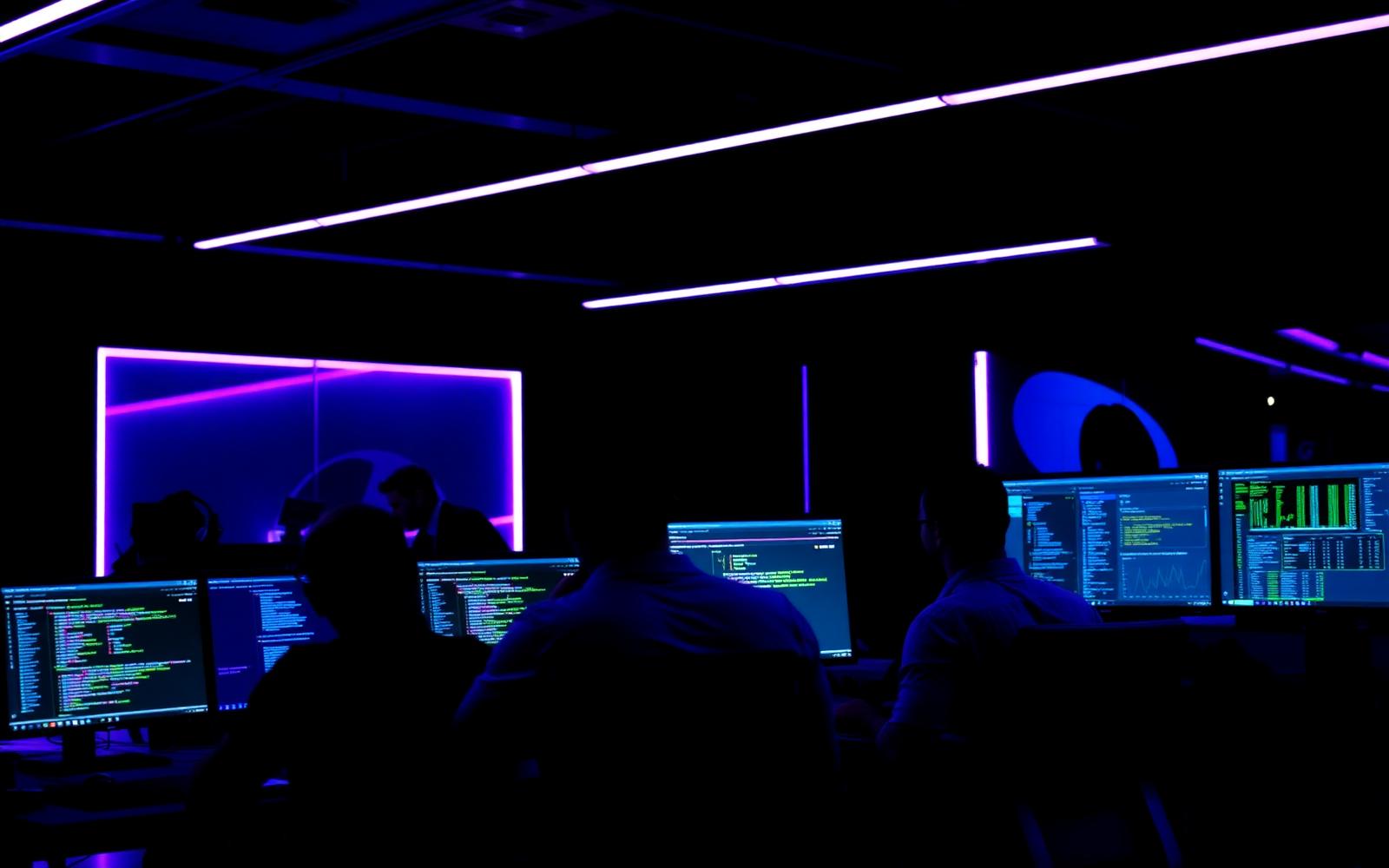 Wide Grid engineering team working late in a Lahore studio
